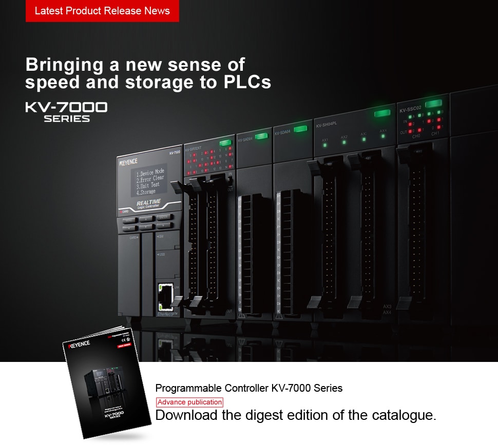 Bringing a new sense of speed and storage to PLCs,Programmable Controller KV-7000 Series