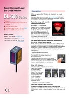 BL-600 Series Ultra-Compact Laser Barcode Reader Catalogue