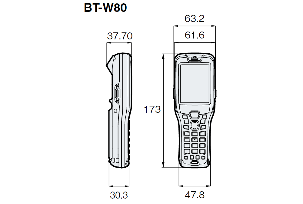 BT-W80 Dimension