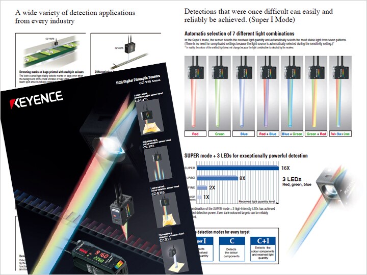 CZ-V20 Series RGB Digital Fiberoptic Sensors Catalogue (English)