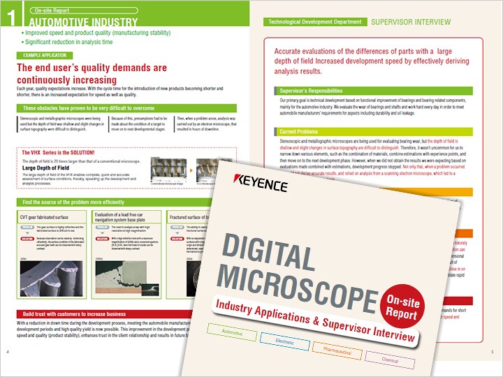 Digital Microscope Usage Example by Industry and Interview with Person in Charge (English)