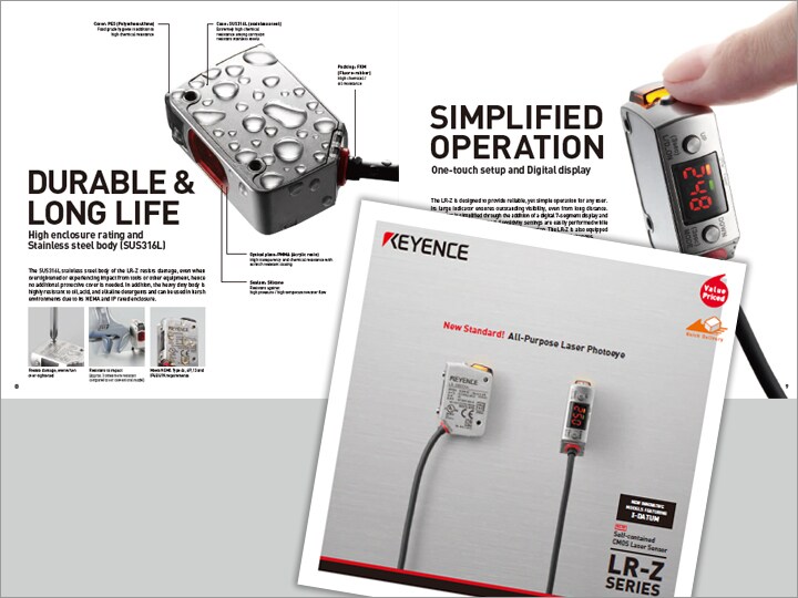 LR-Z Series Self-contained CMOS Laser Sensor catalogue (English)