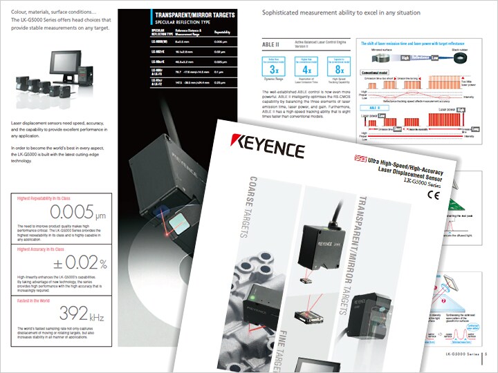 LK-G5000 Series Ultra High-Speed/High-Accuracy Laser Displacement Sensor Catalogue (English)