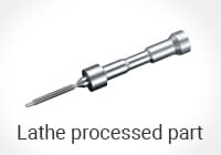 Lathe processed part