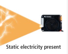 Static electricity present