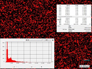 Automatic area measurement of toner adhesion (2000x)