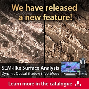 We have released a new feature! SEM-like Surface Analysis, Dynamic Optical Shadow Effect Mode. | [Learn more in the catalogue]