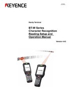 BT-W Series Character Recognition Reading Setting, Operation Manual Ver.4.43