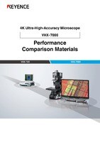 4K Ultra-High-Accuracy Microscope Performance Comparison Materials VHX-100 vs VHX-7000
