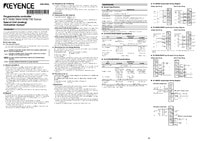 KV-5000/3000/1000/700 Series Special Unit (Analogue) Instruction Manual