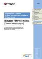 KV-8000/7000/5000/3000/1000/KV Nano Series Instruction Reference Manual Common instruction part