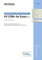 KV COM+ for Excel Ver.1 User's Manual