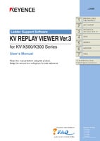 KV REPLAY VIEWER Ver.3 for KV-X500/X300 Series User's Manual