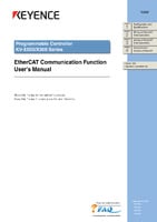 KV-X Series EtherCAT Communication Function User's Manual