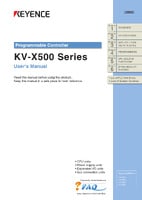KV-X500 Series User's Manual