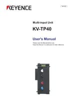 KV-TP40 User's Manual (English)