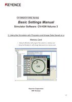 CV-3002/CV-3502 Series Simulator Software: CV-H3N Manual for basic setting Vol.3 (English)