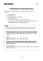 BT-W Series Update Procedure for Main Unit Firmware (English)