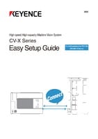 CV-X Series Easy Setup Guide Control/Communication PLC-Link (MELSEC FX Series) (English)