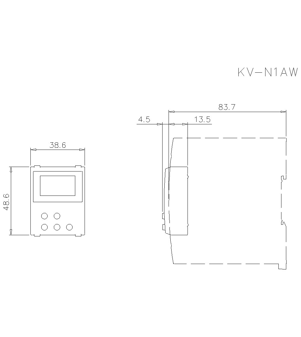 KV-N1AW Dimension