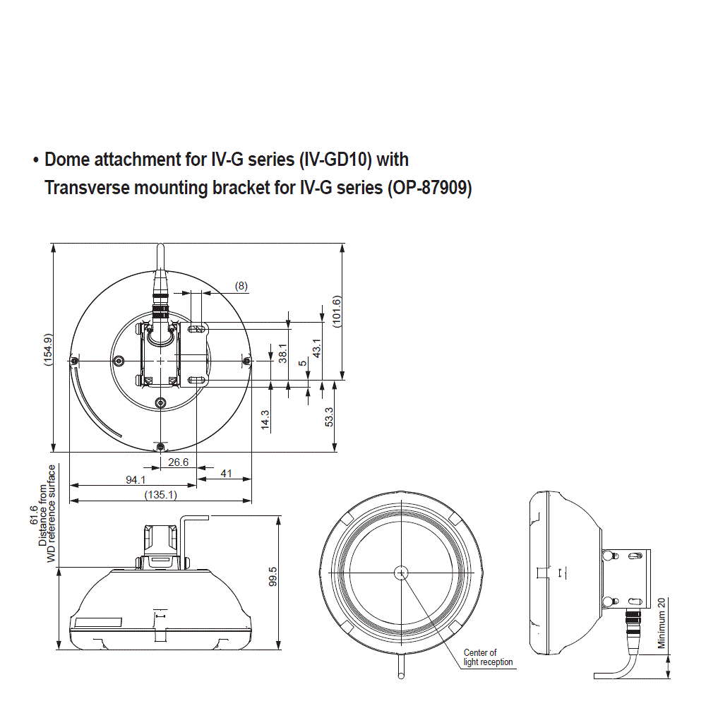 IV-G(CAMERA)/GD10/OP-87909 Dimension