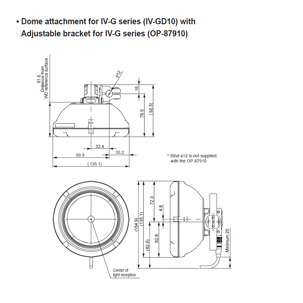 IV-G(CAMERA)/GD10/OP-87910 Dimension