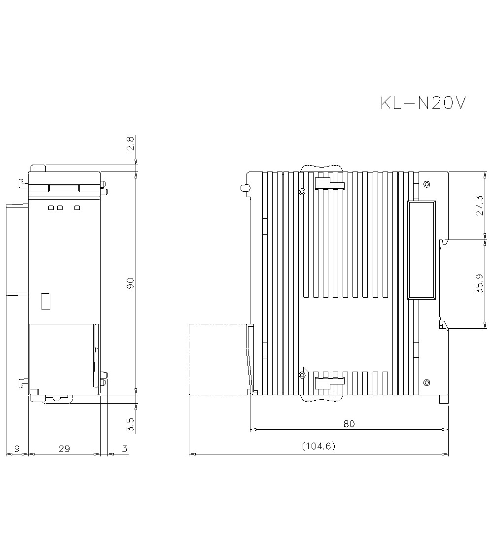 KL-N20V Dimension